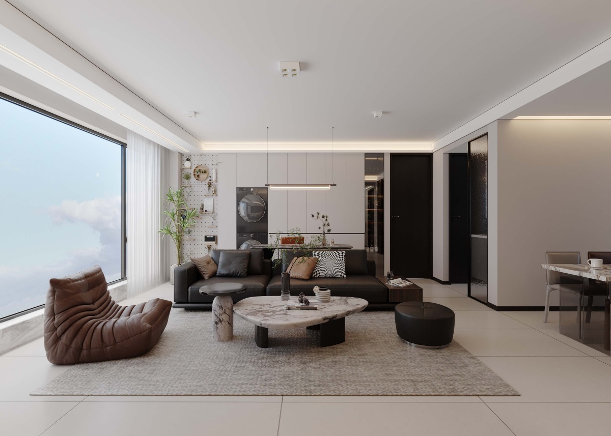 光耀上院128㎡ | 高效“去班味”的舒適現(xiàn)代風(fēng)！開啟治愈系慢生活~