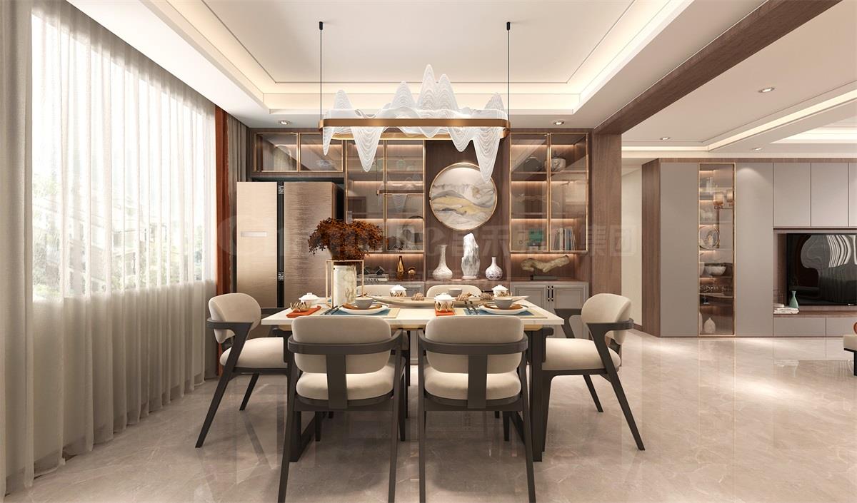 璽云臺(tái)140平米現(xiàn)代簡(jiǎn)約裝修效果圖 